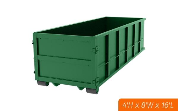 the cost of renting fifteen yard dumpsters depends on the location and rental period